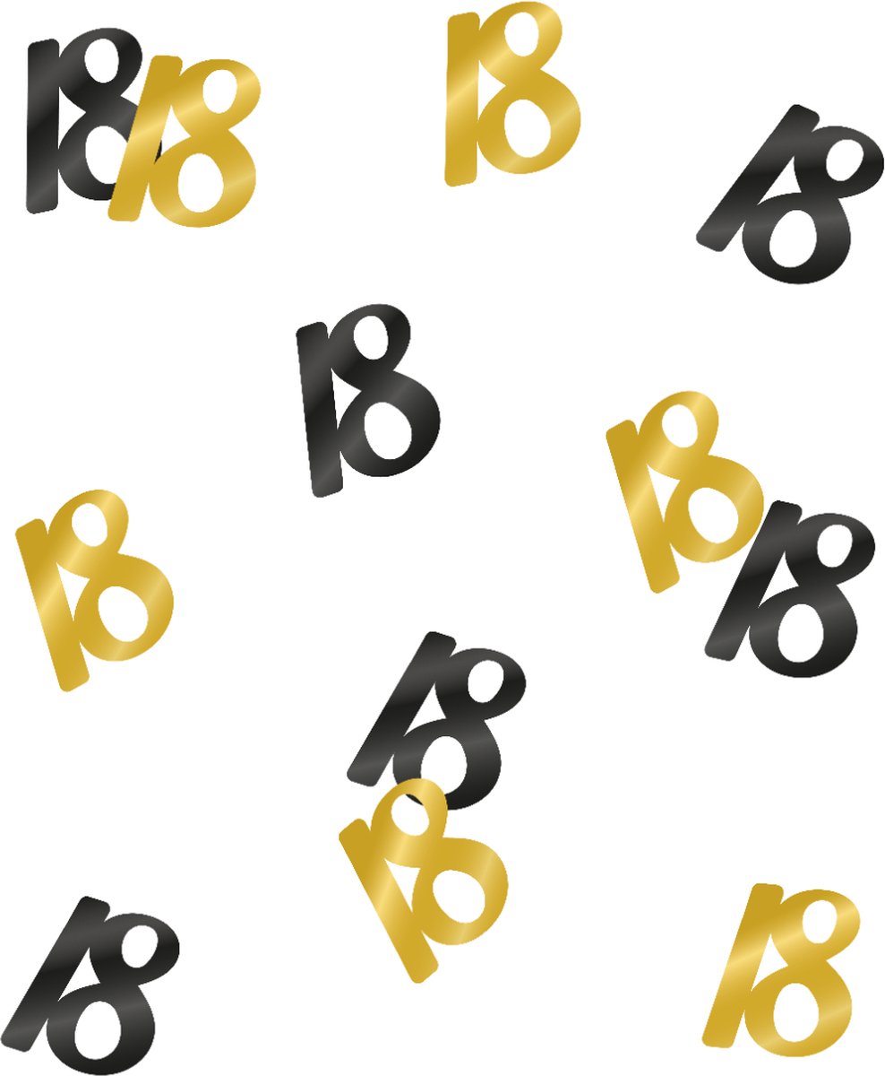   Tafeldecoratie 18 jaar Classy | per zakje van 14 gram